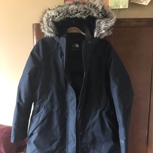 Women’s down parka.